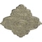 Ekena Millwork Piedmont Medallion (Canopies up to 6 1/2"), 67 1/8"W x 48 5/8"H x 1 7/8"P, Castle Stone Crackle CM67PECSC - alternate 2